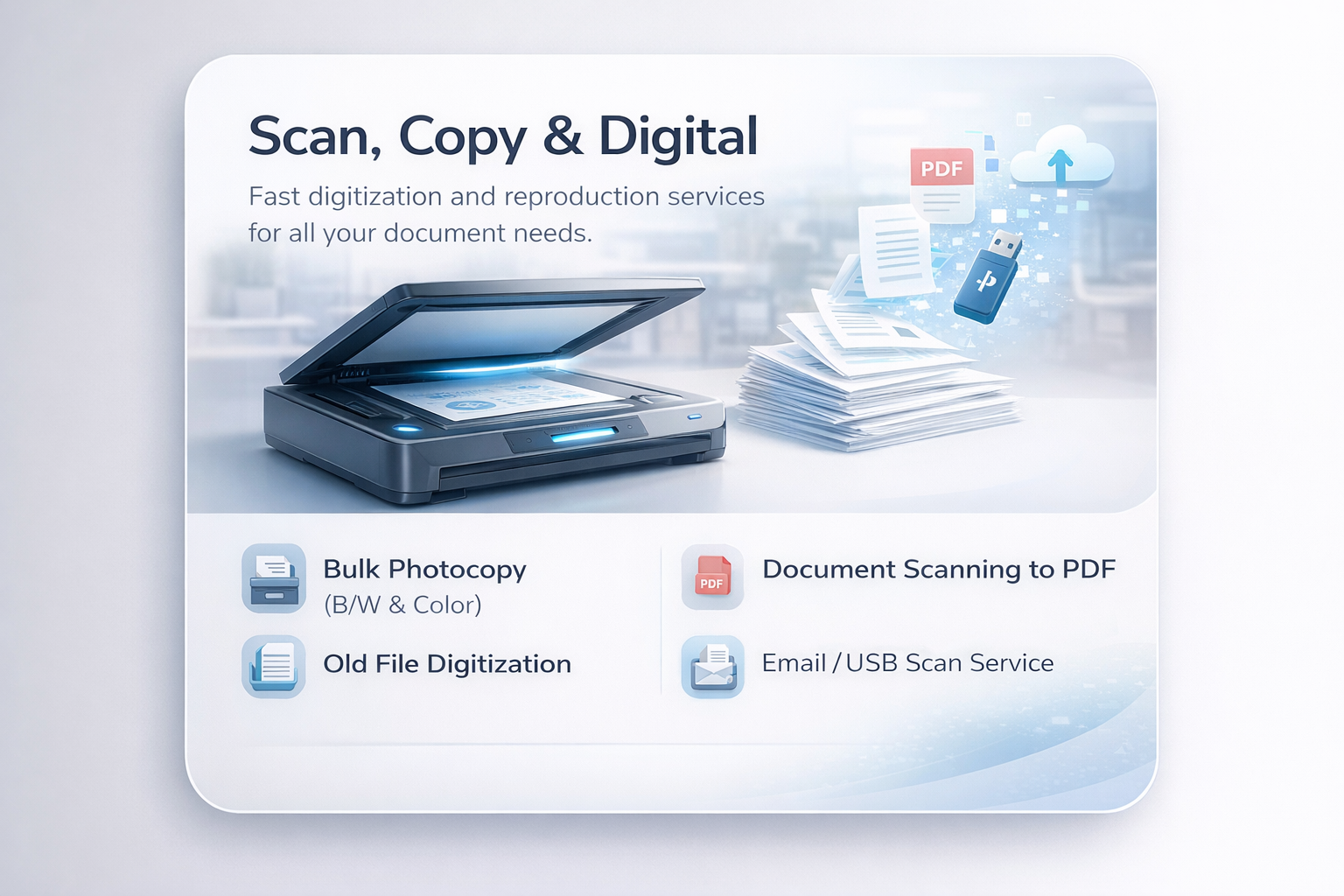Scan, Copy and Digital Archiving Bangalore